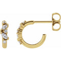 Accented Huggie Earrings