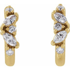Accented Huggie Earrings - Image 2