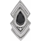 Bezel-Set Geometric Pendant