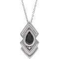 Bezel-Set Geometric Necklace