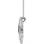 Bezel-Set Geometric Necklace - Image 2