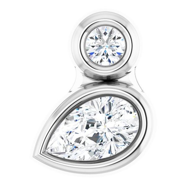 Bezel-Set Necklace or Slide Pendant
