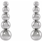 Graduated Ball Earrings - Image 2