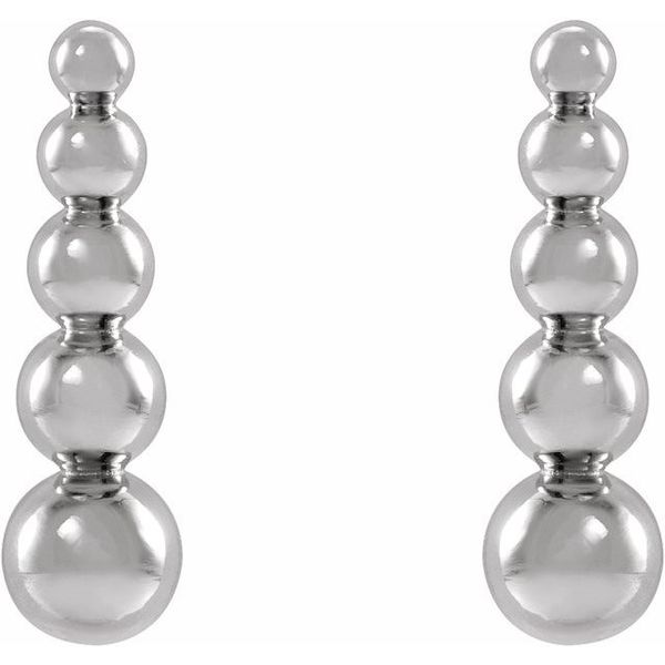 Graduated Ball Earrings - Image 2