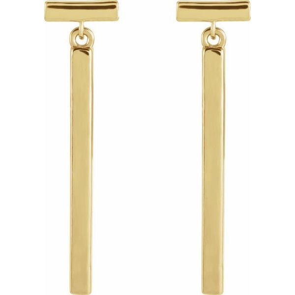 Articulated Bar Earrings - Image 2