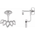 Geometric Stud Earrings & Ear Jackets