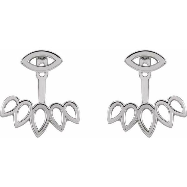 Geometric Stud Earrings & Ear Jackets - Image 2