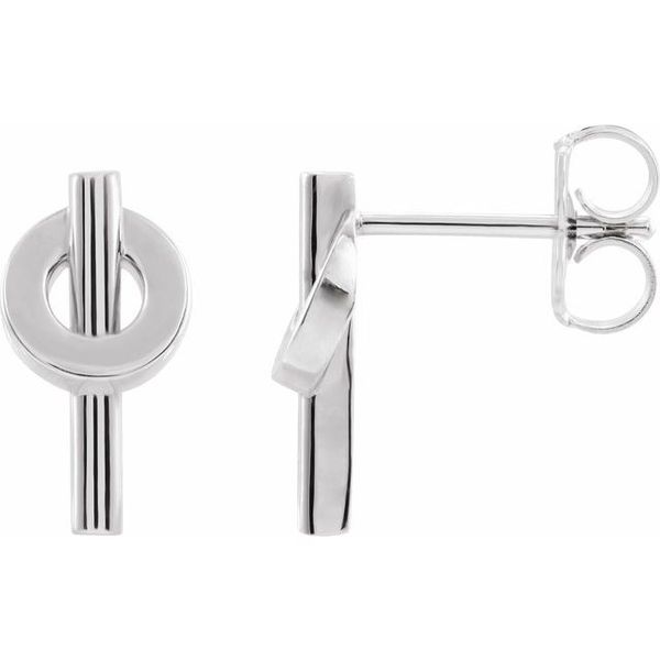 Negative Space Circle Earrings