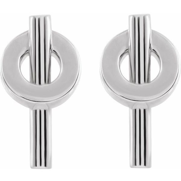 Negative Space Circle Earrings - Image 2