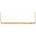 Baguette Bar Necklace