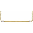 Baguette Bar Necklace