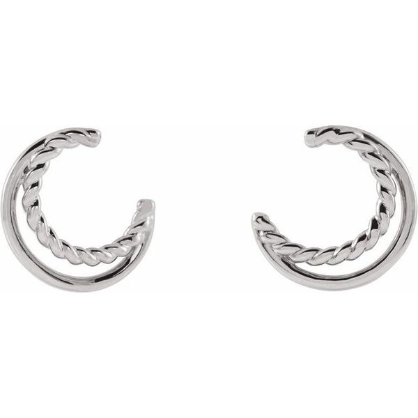 Front Facing Hoop Earrings - Image 2