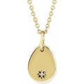 Engravable Accented Necklace