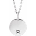 Engravable Accented Necklace
