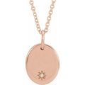 Engravable Accented Necklace