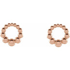 Beaded Circle Earrings - Image 2