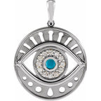 Accented Evil Eye Pendant