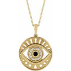 Accented Evil Eye Necklace
