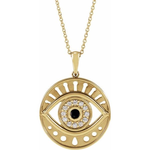 Accented Evil Eye Necklace