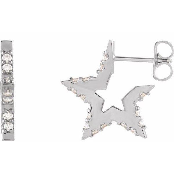 Star Hoop Earrings