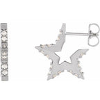 Star Hoop Earrings