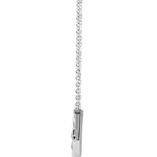 Scroll Curved Bar Necklace - Image 2
