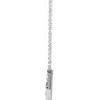 Scroll Curved Bar Necklace - Image 2