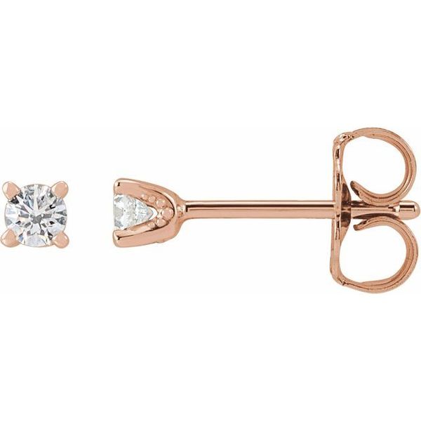 Round 4-Prong Stud Earrings