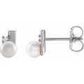 Pearl Geometric Earrings