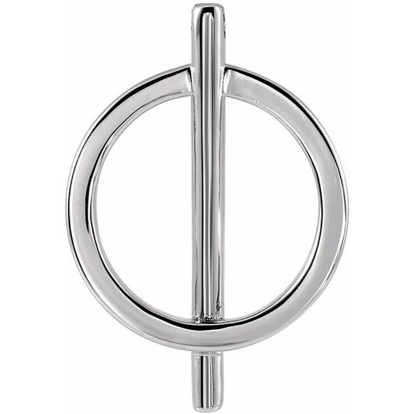 Negative Space Circle Pendant