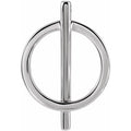 Negative Space Circle Pendant