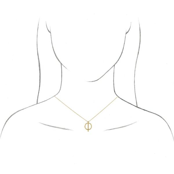 Negative Space Circle Pendant - Image 3