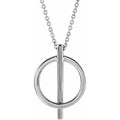 Negative Space Circle Necklace