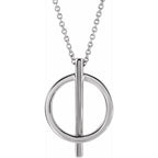 Negative Space Circle Necklace