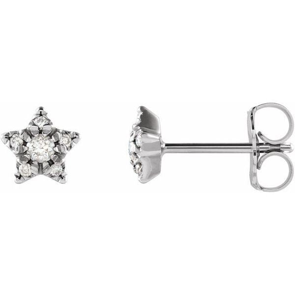 Accented Star Earrings