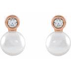 Accented Pearl Earrings - Image 2