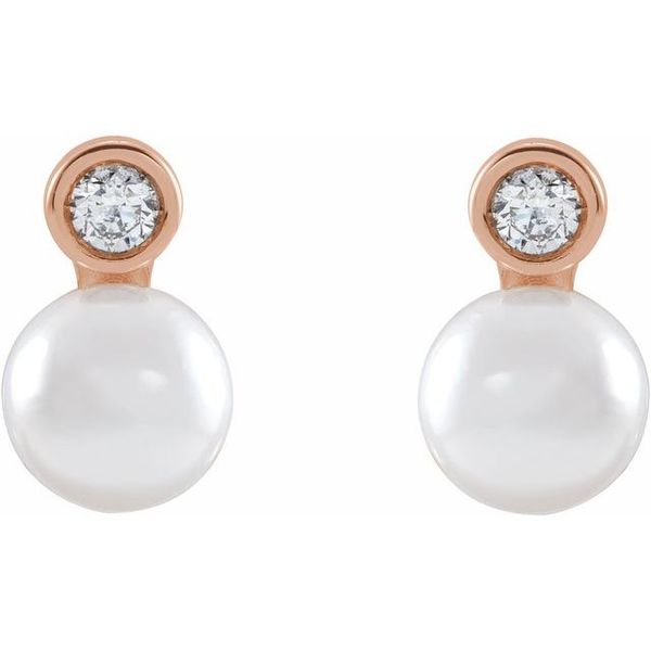 Accented Pearl Earrings - Image 2