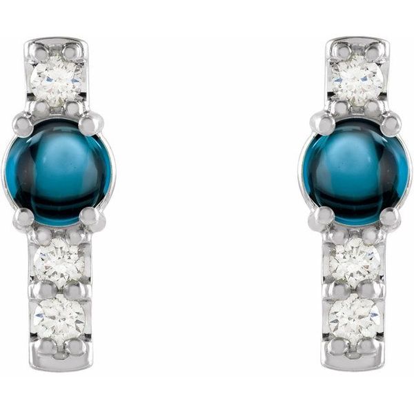 Accented Bar Earrings - Image 2