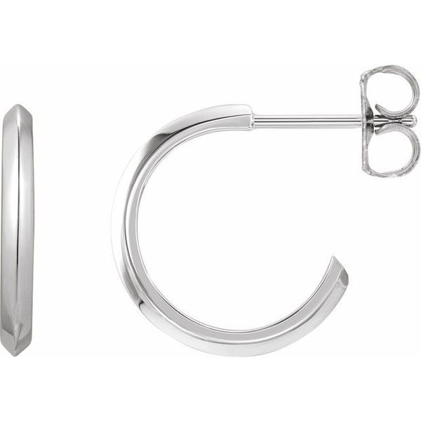 Knife-Edge Hoop Earrings