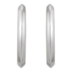 Knife-Edge Hoop Earrings - Image 2