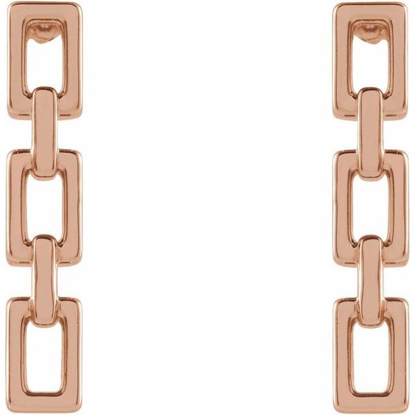 Chain Link Earrings - Image 2