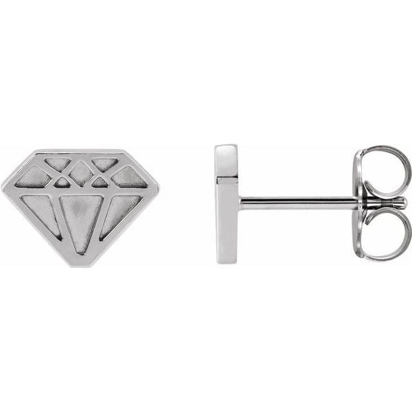 Tiny Diamond Earrings
