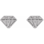 Tiny Diamond Earrings - Image 2