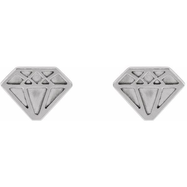 Tiny Diamond Earrings - Image 2