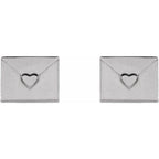 Heart Envelope Earrings - Image 2