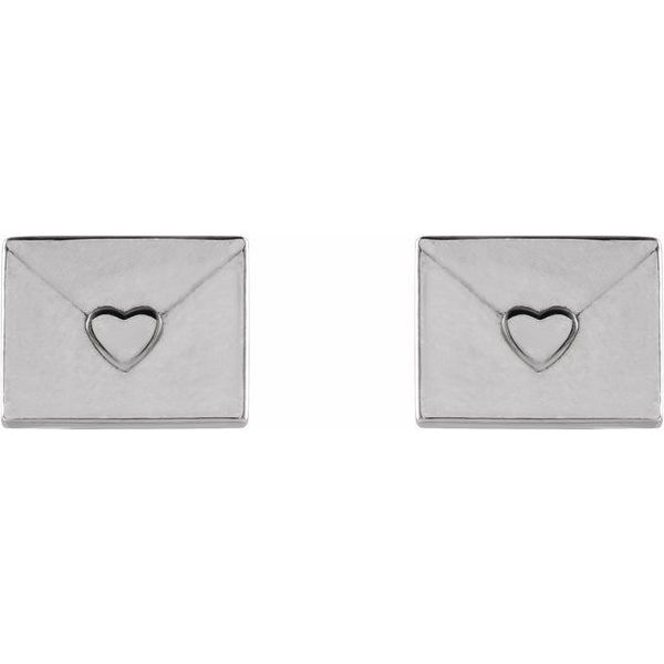 Heart Envelope Earrings - Image 2