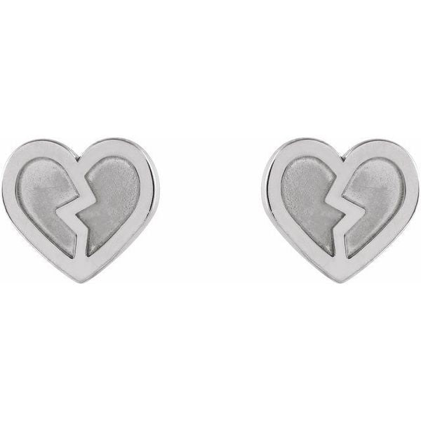 Tiny Heart Earrings - Image 2
