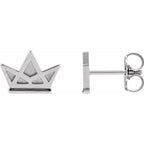Tiny Crown Earrings