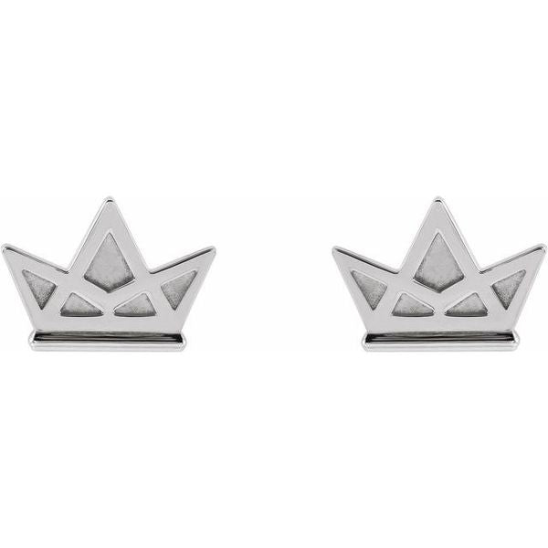 Tiny Crown Earrings - Image 2
