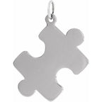 Engravable Puzzle Piece Pendant